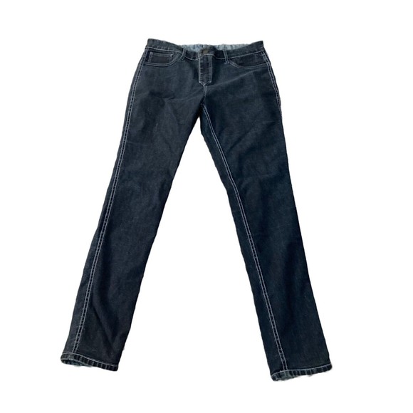 EXPRESS Two Chic Ways Reversible Denim LEGGING Mid Rise Jeans Womens Size 8R - Picture 2 of 9